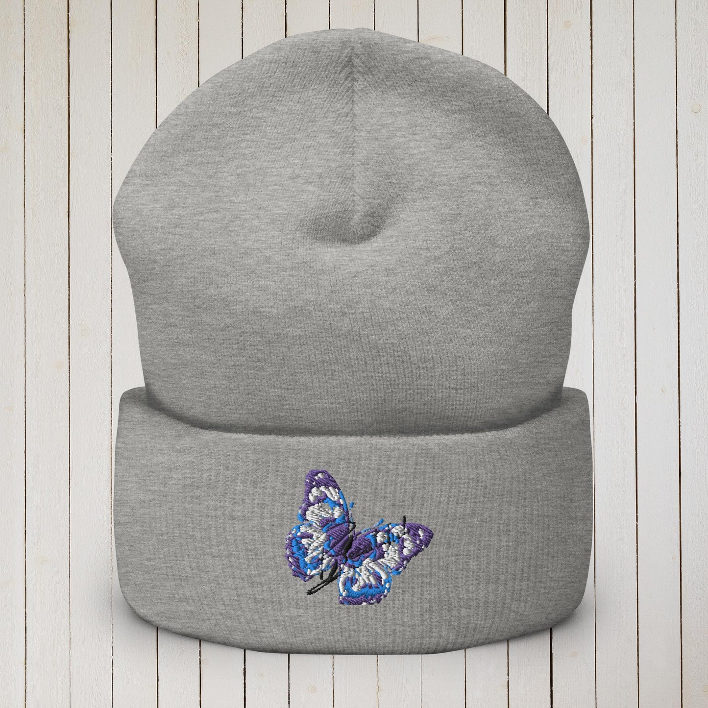 Butterfly Beautiful Cuffed Beanie - Sweet Ki Designs