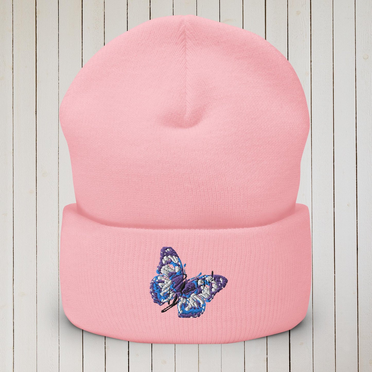 Butterfly Beautiful Cuffed Beanie - Sweet Ki Designs