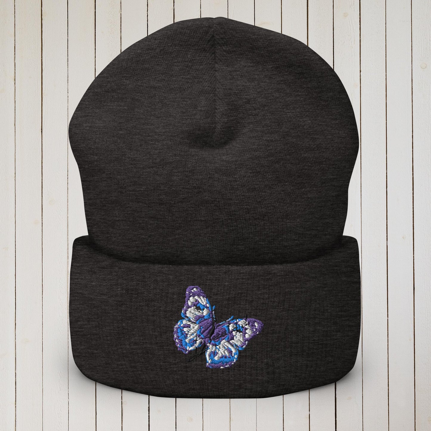 Butterfly Beautiful Cuffed Beanie - Sweet Ki Designs