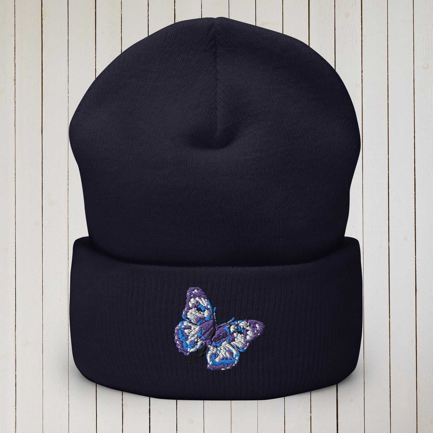 Butterfly Beautiful Cuffed Beanie - Sweet Ki Designs