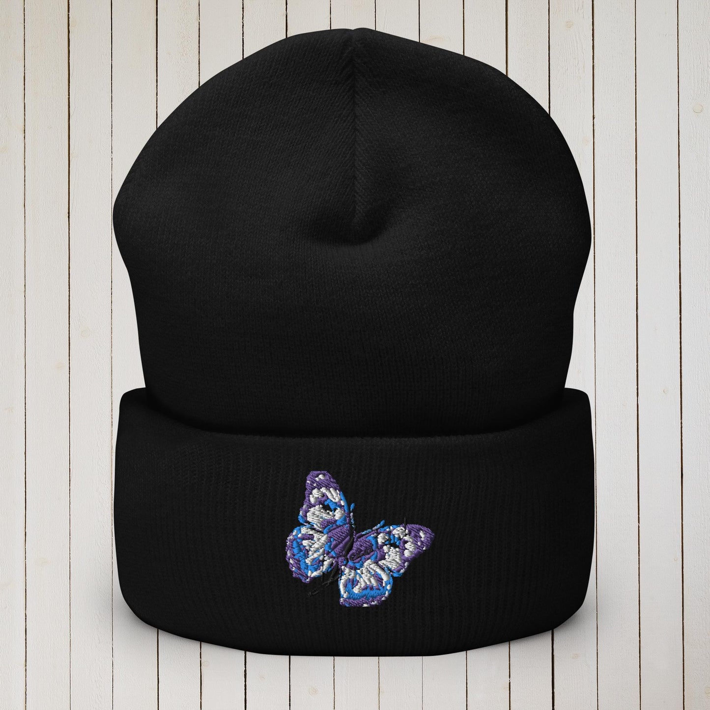 Butterfly Beautiful Cuffed Beanie - Sweet Ki Designs