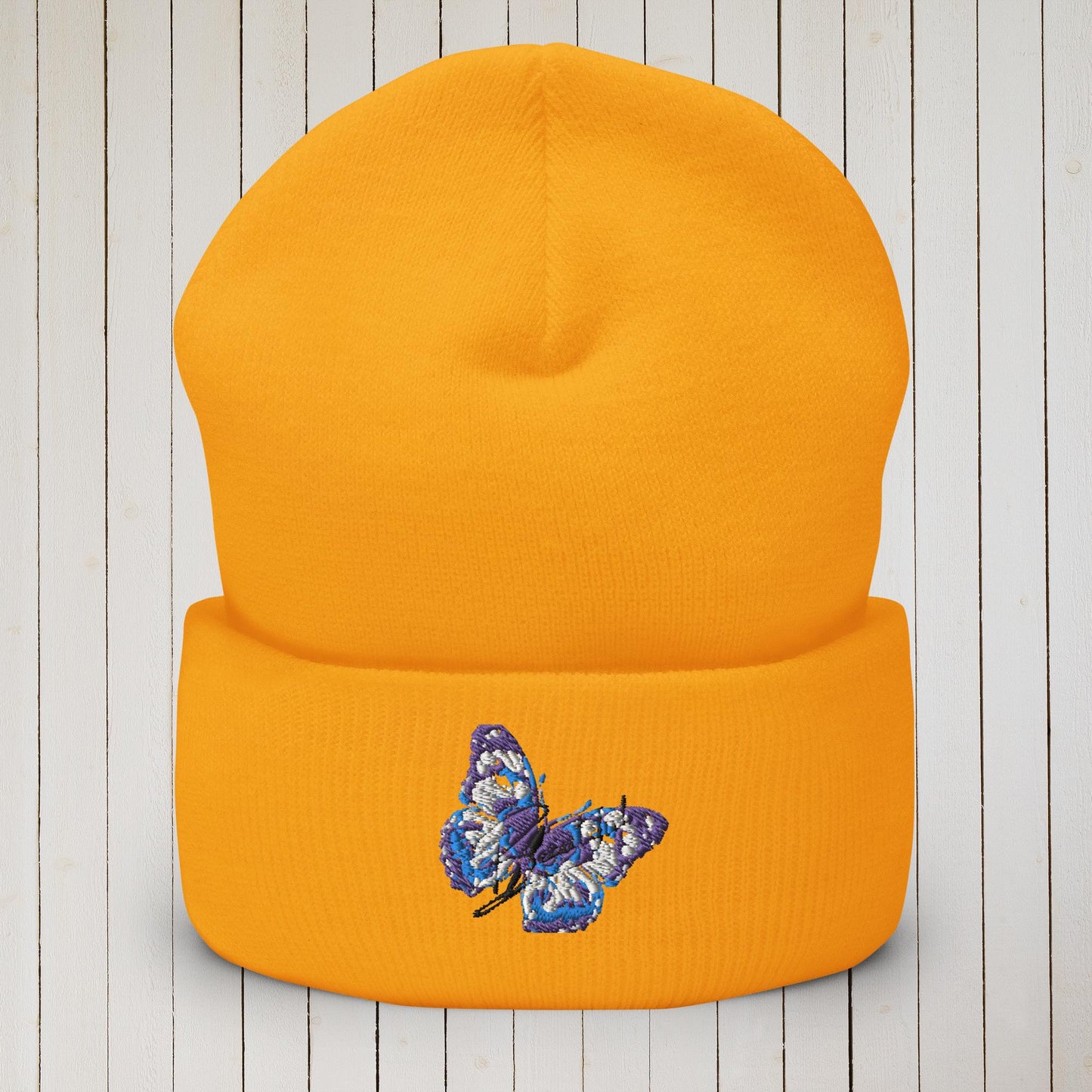 Butterfly Beautiful Cuffed Beanie - Sweet Ki Designs