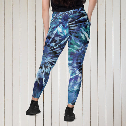 Crossover leggings with pockets - Sweet Ki Designs