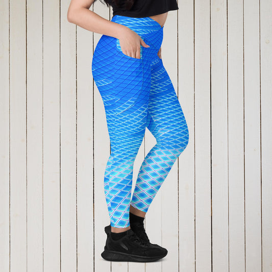 Crossover leggings with pockets - Sweet Ki Designs