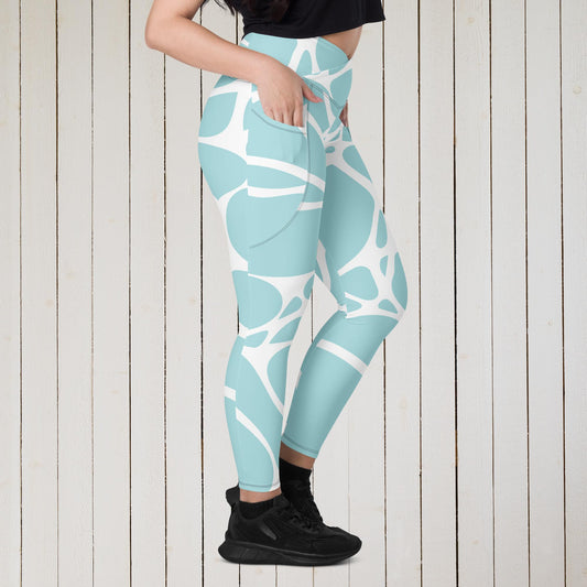 Crossover leggings with pockets - Sweet Ki Designs