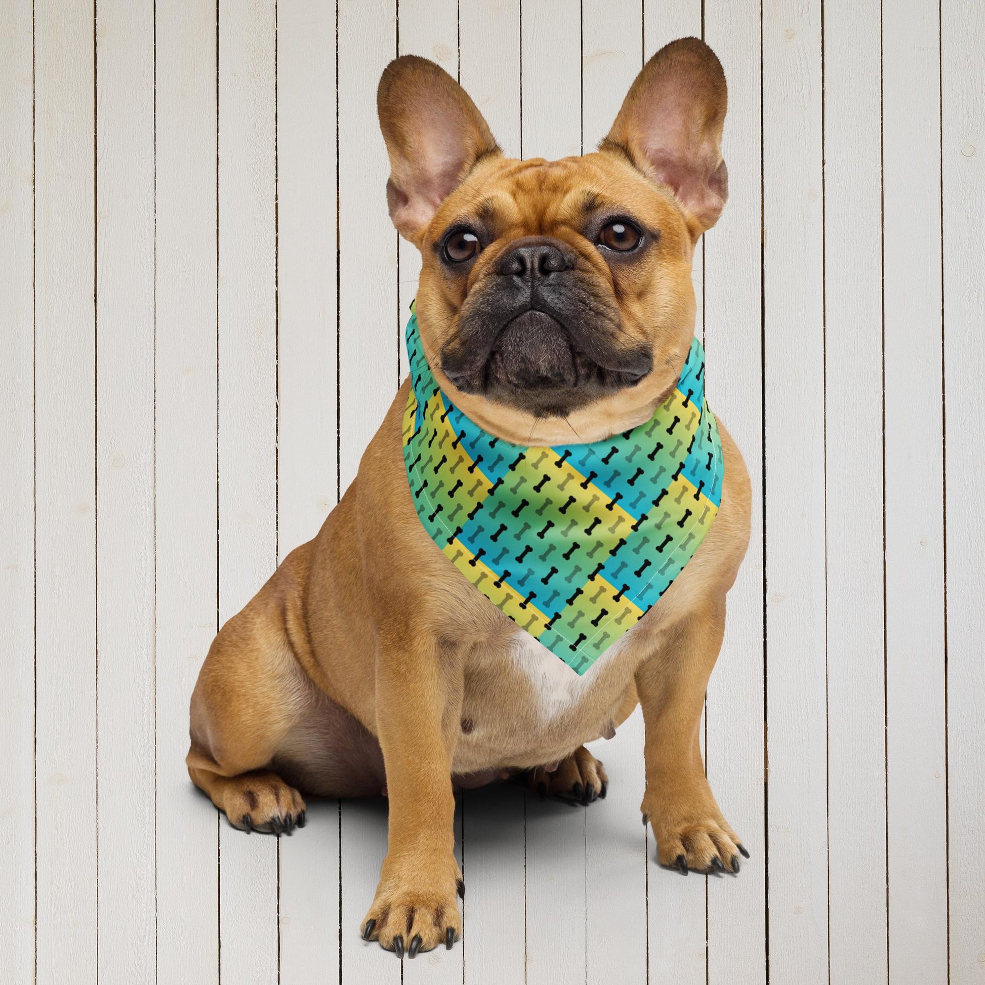 Doggie geometric bone bandana - Sweet Ki Designs