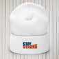 Stay Strong Cuffed Beanie - Sweet Ki Designs