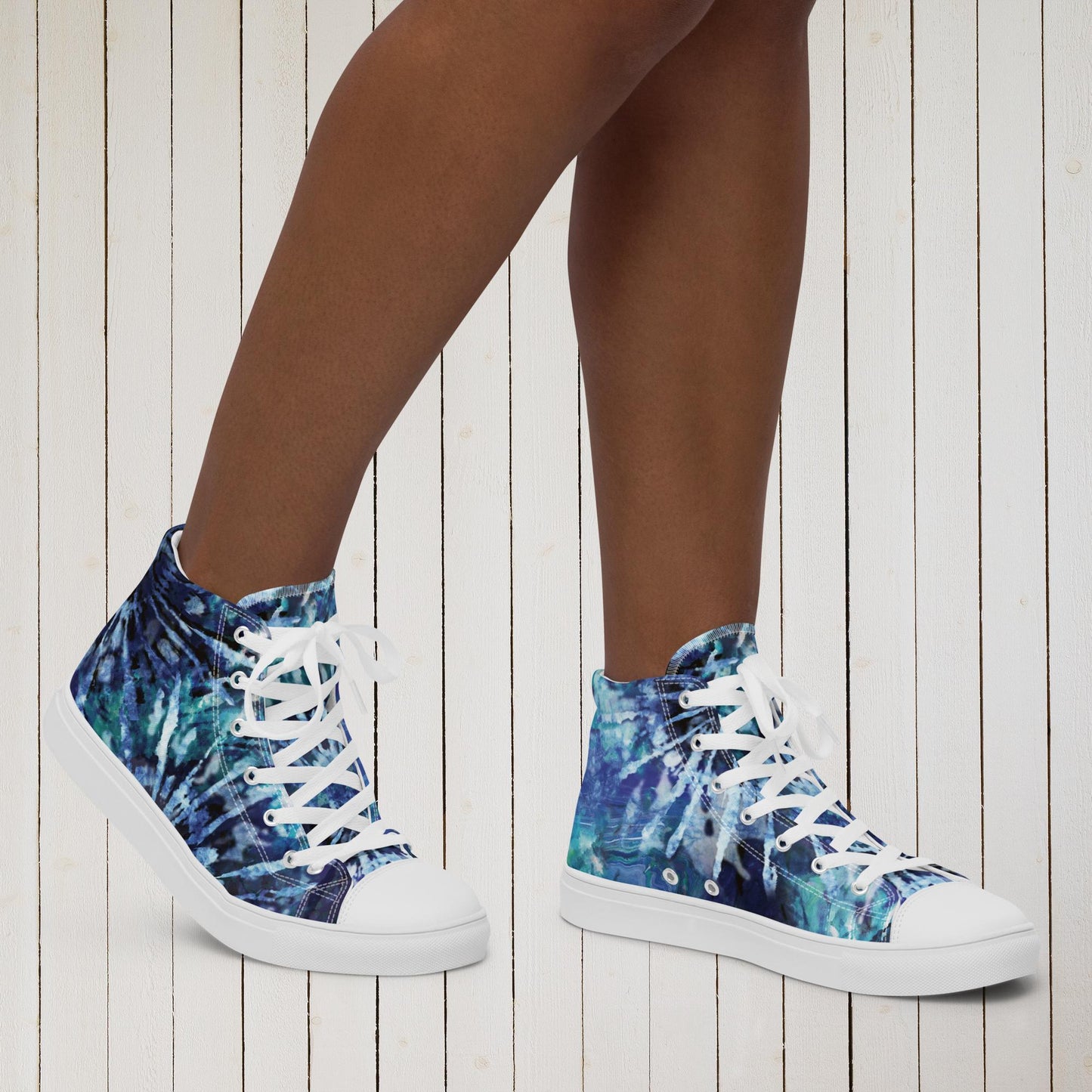 Women’s high top canvas shoes - Sweet Ki Designs