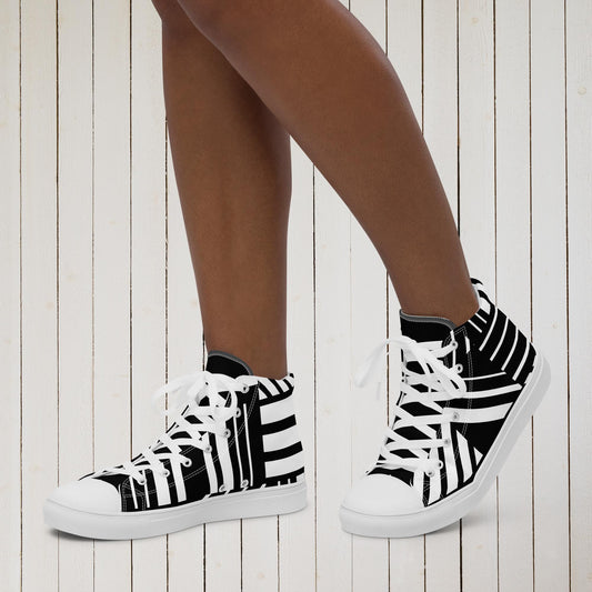 Women’s high top canvas shoes - Sweet Ki Designs