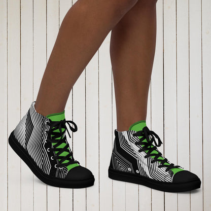 Women’s high top canvas shoes - Sweet Ki Designs