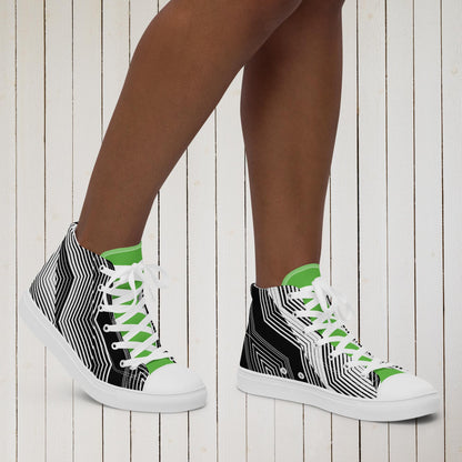 Women’s high top canvas shoes - Sweet Ki Designs