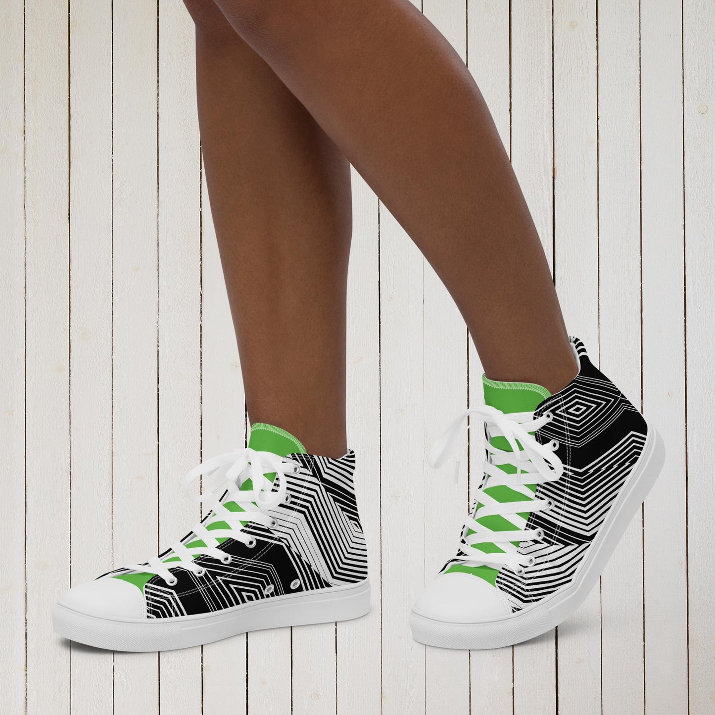 Women’s high top canvas shoes - Sweet Ki Designs